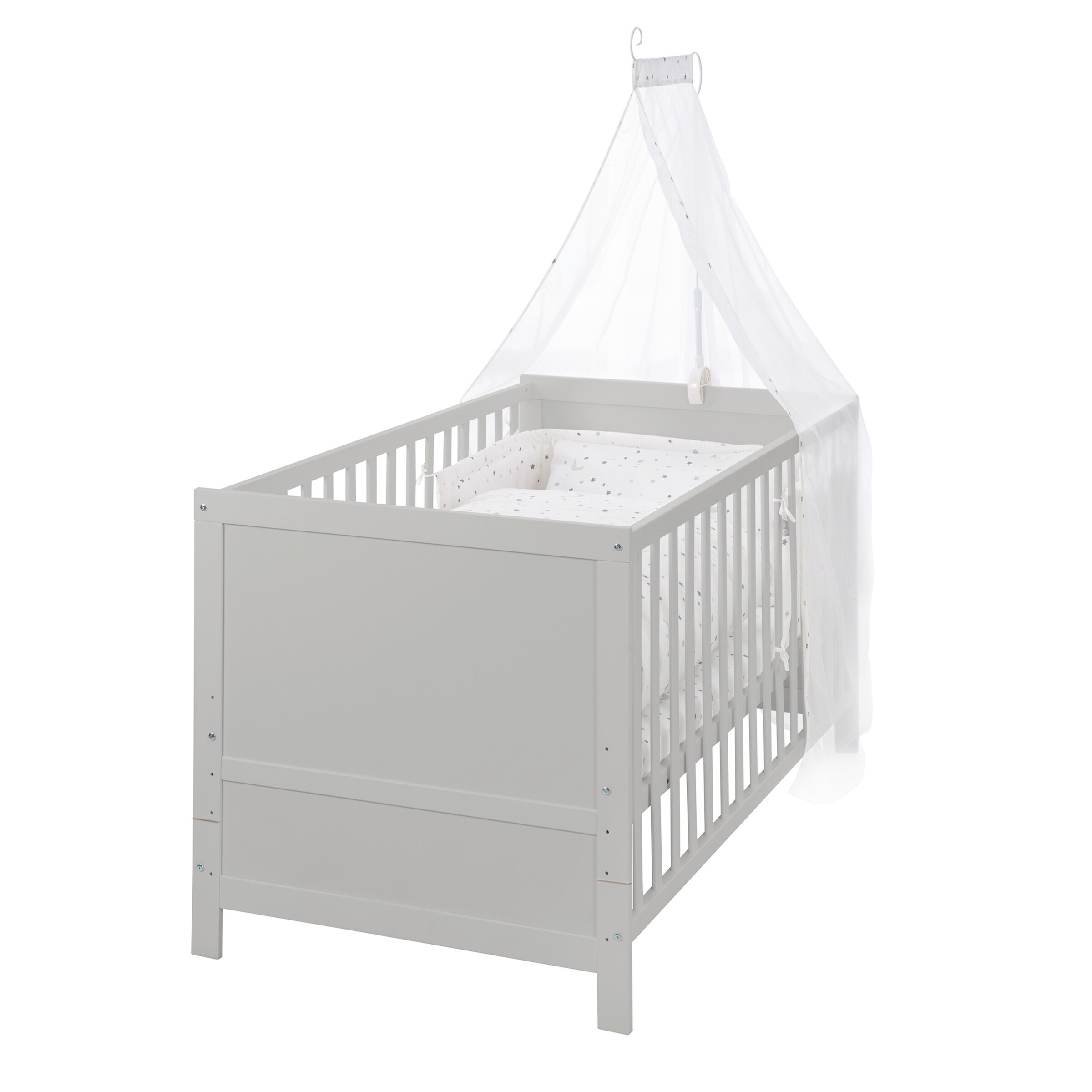roba Kinderbettset, 70 x 140 cm Sternenzauber grau