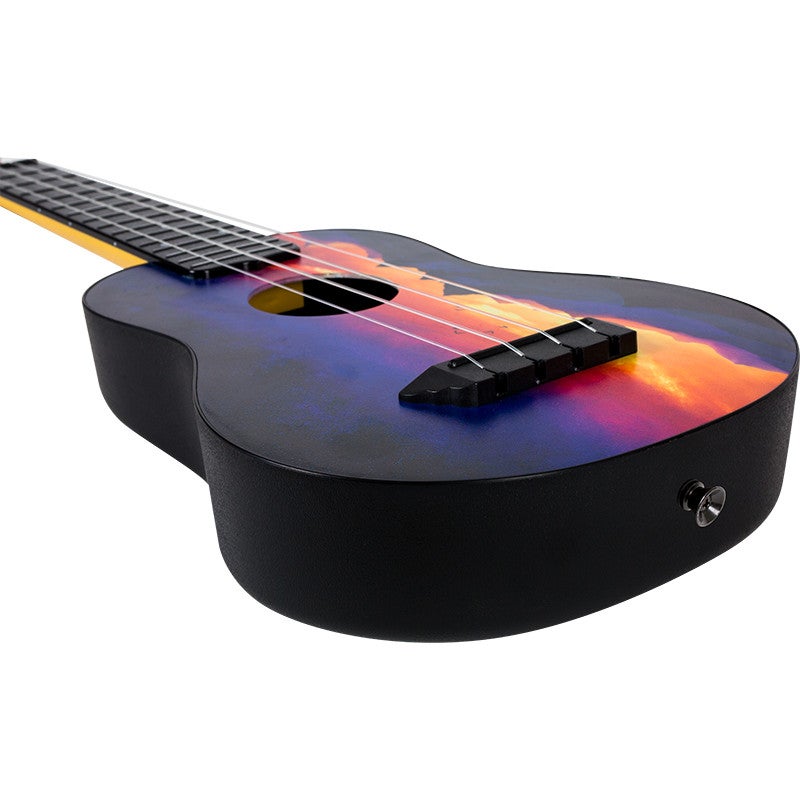 Flight Travel Series TUS-EE Sunset Pack Elise Ecklund Signature sopraan ukelele met gigbag en accessoires