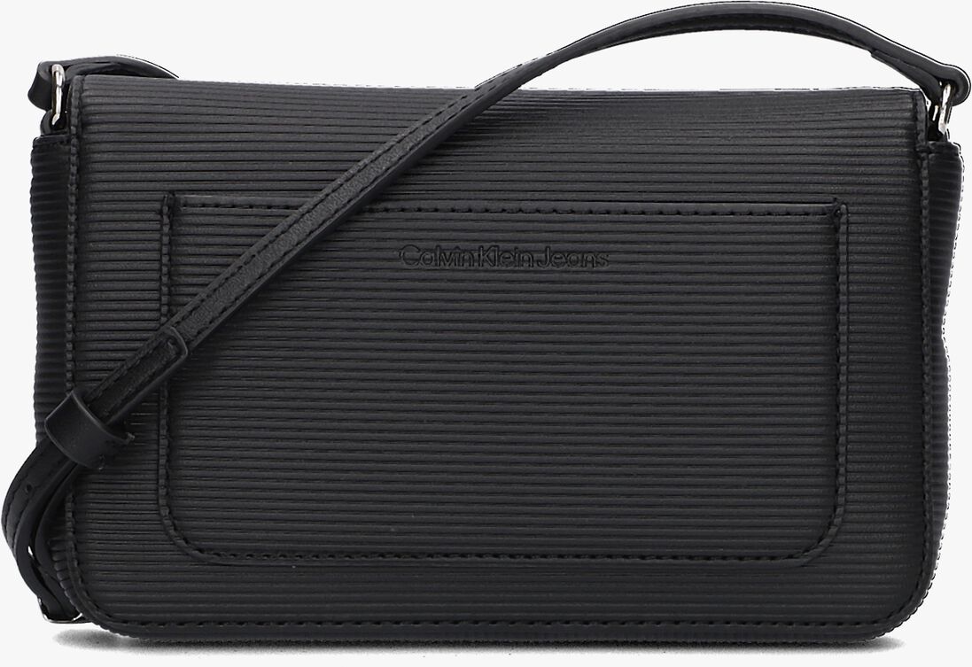 CALVIN KLEIN zwarte calvin klein schoudertas minimal monogramwallet w/strap t