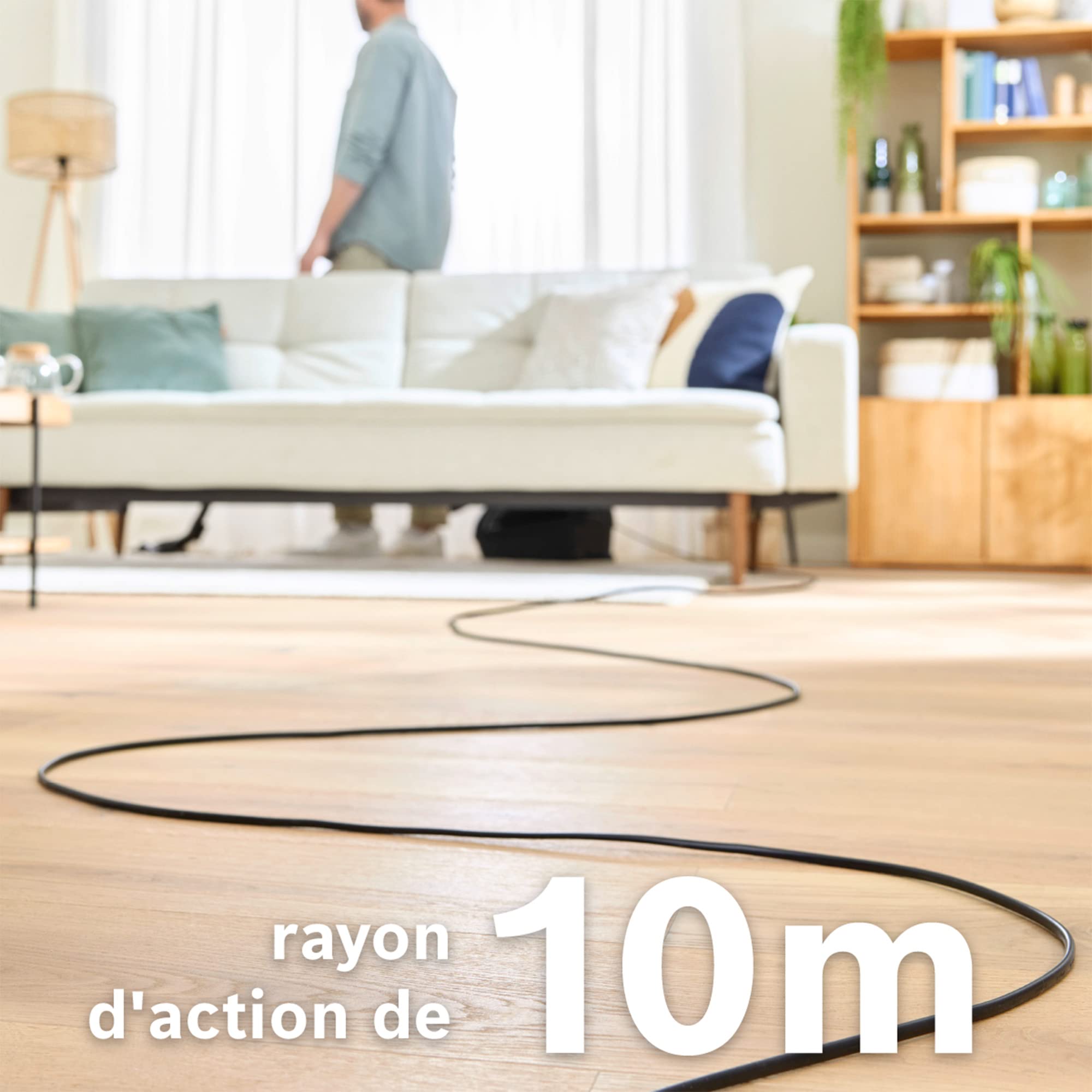 Bosch Electroménager Série 4, BGL38BA2H, aspirateur traîneau avec Sac, Compact et léger, Sac à poussière XL 4L, Filtre hygiénique PureAir Lavable, Ray