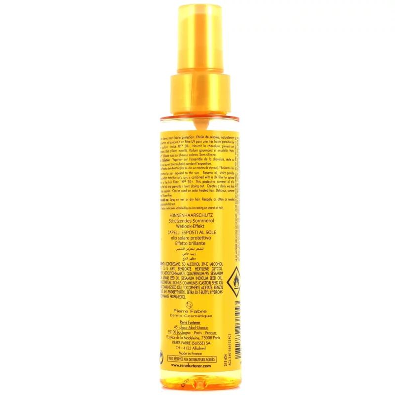 Solaire - Huile d'été Protectrice - Cheveux Exposés au Soleil - 100ml