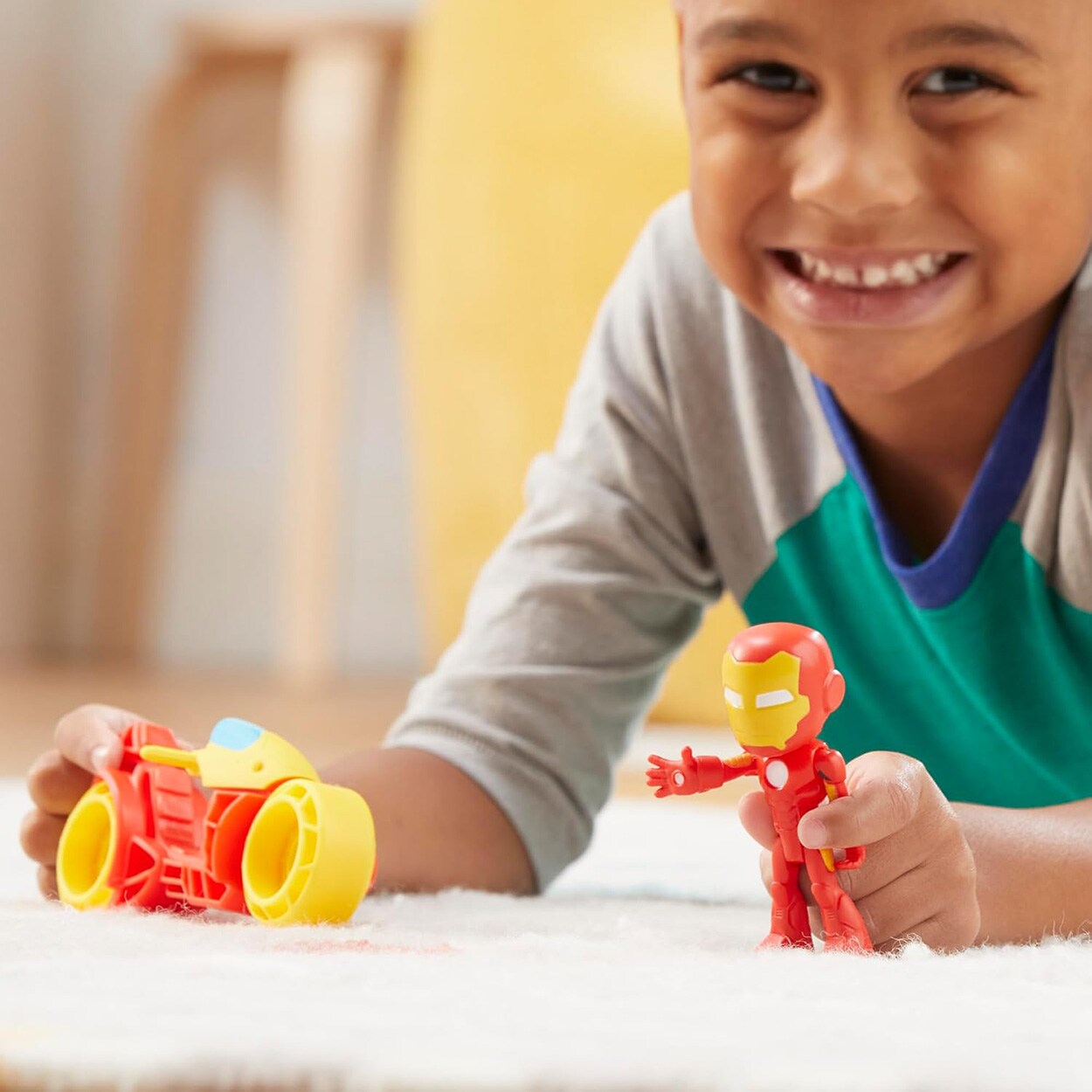 Hasbro Iron Man Action-Figur & Motorrad Mehrfarbig Spielfigur