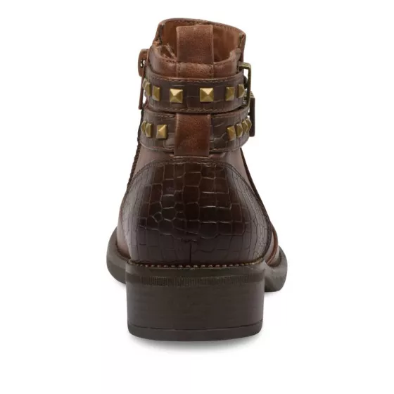 Bottines MARRON LOVELY SKULL