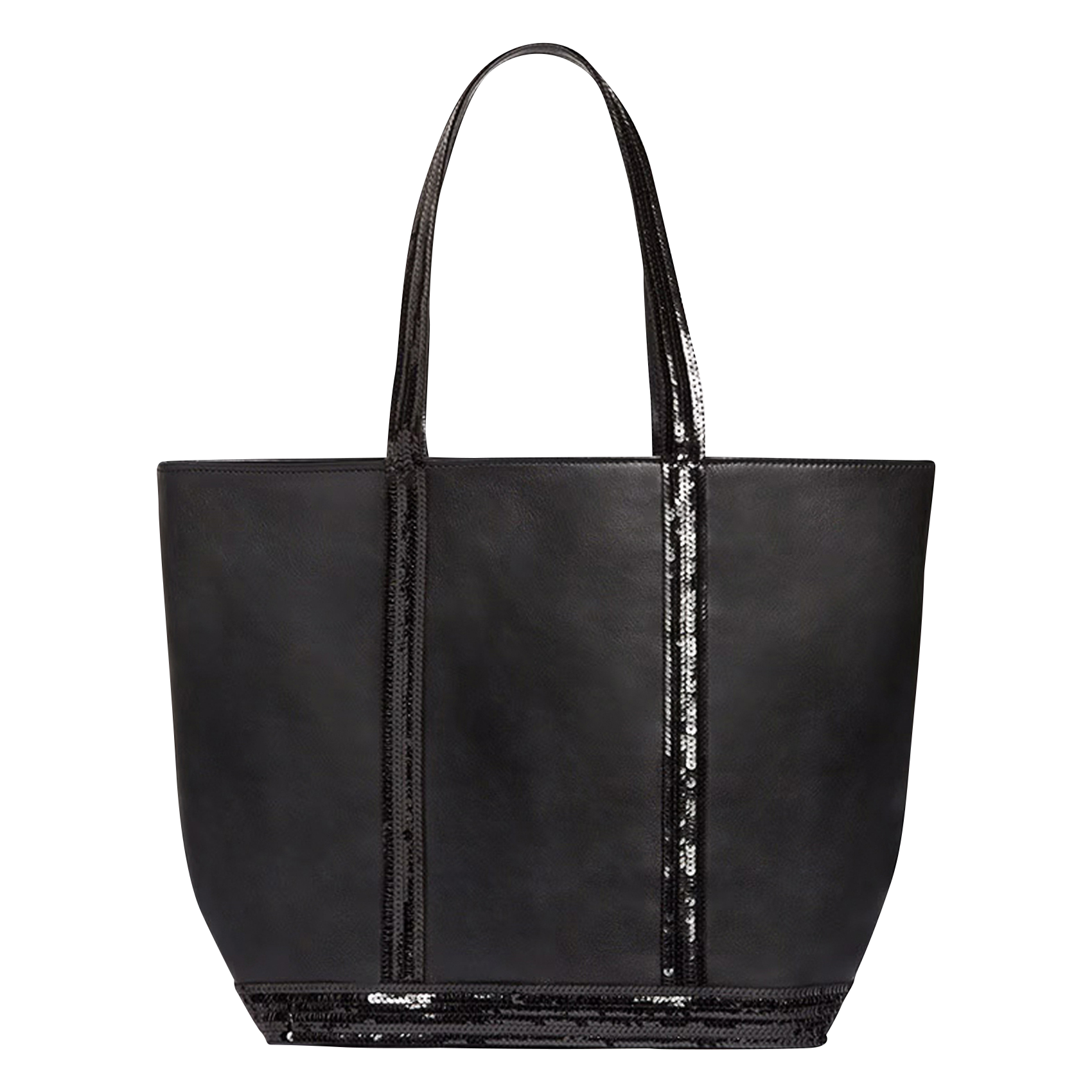Sac cabas en cuir | Noir