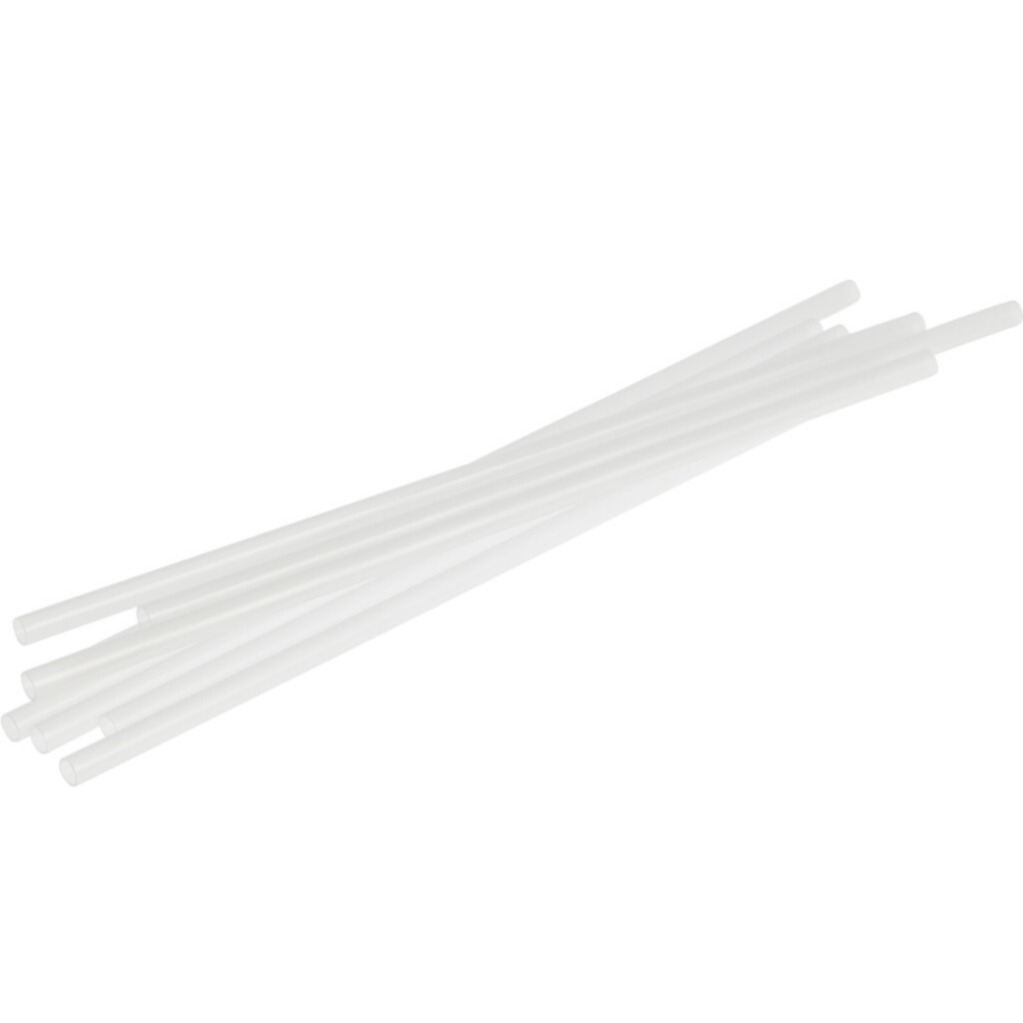 (50er Set) 22cm Wiederverwendbare Party Strohhalme Getränke Trinkhalme (170486870) - Weiss