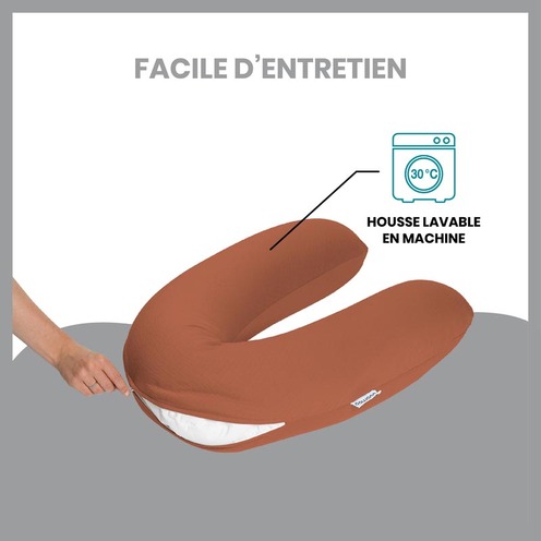 Coussin de maternité Doomoo Tetra Terracotta - BABYMOOV