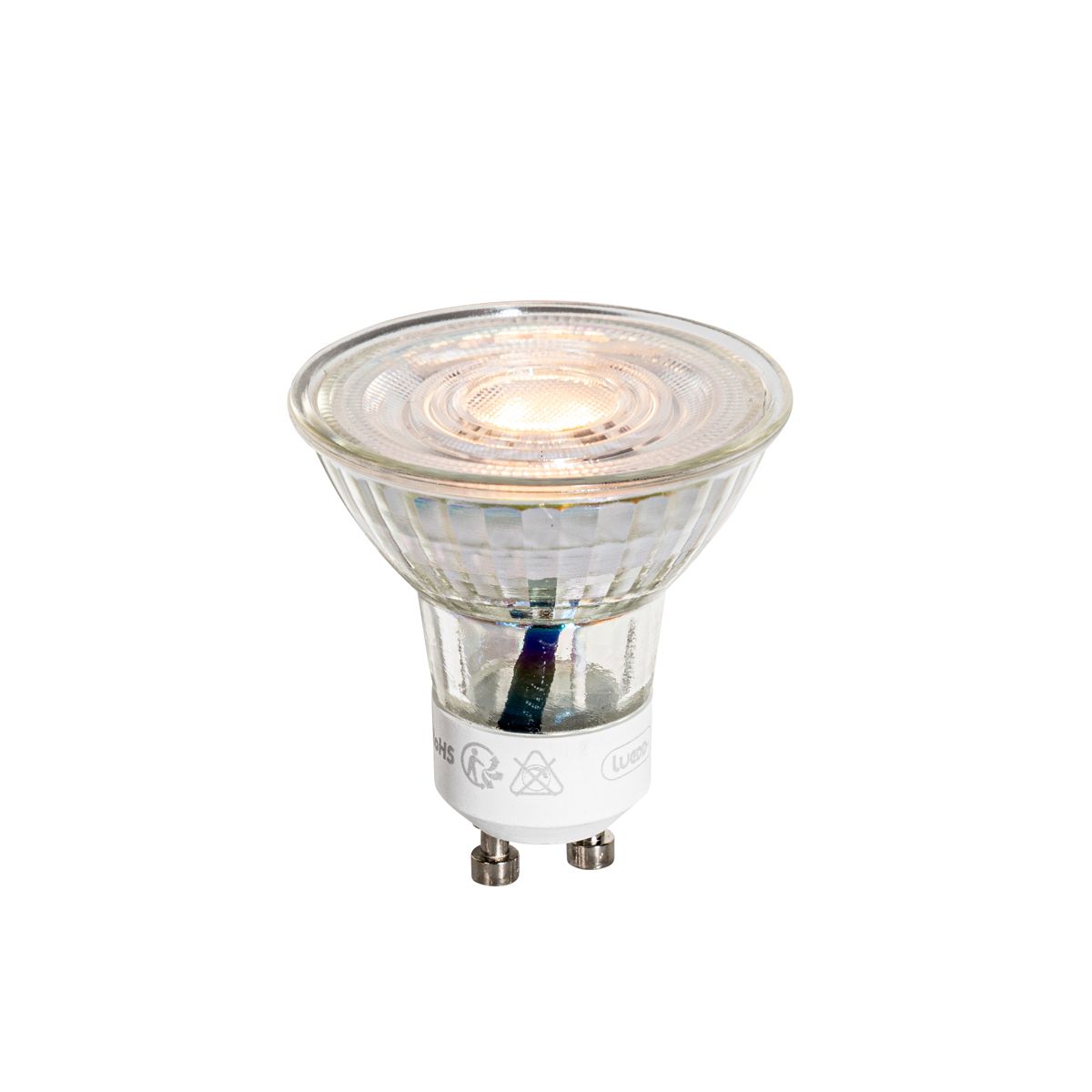 Set van 5 GU10 50mm LED lampen helder 3W 200 lm 2200K