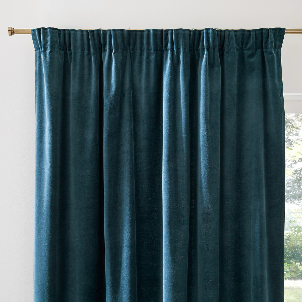 LA REDOUTE INTERIEURS<br>Cortina de veludo com debrum franzido, Veludo