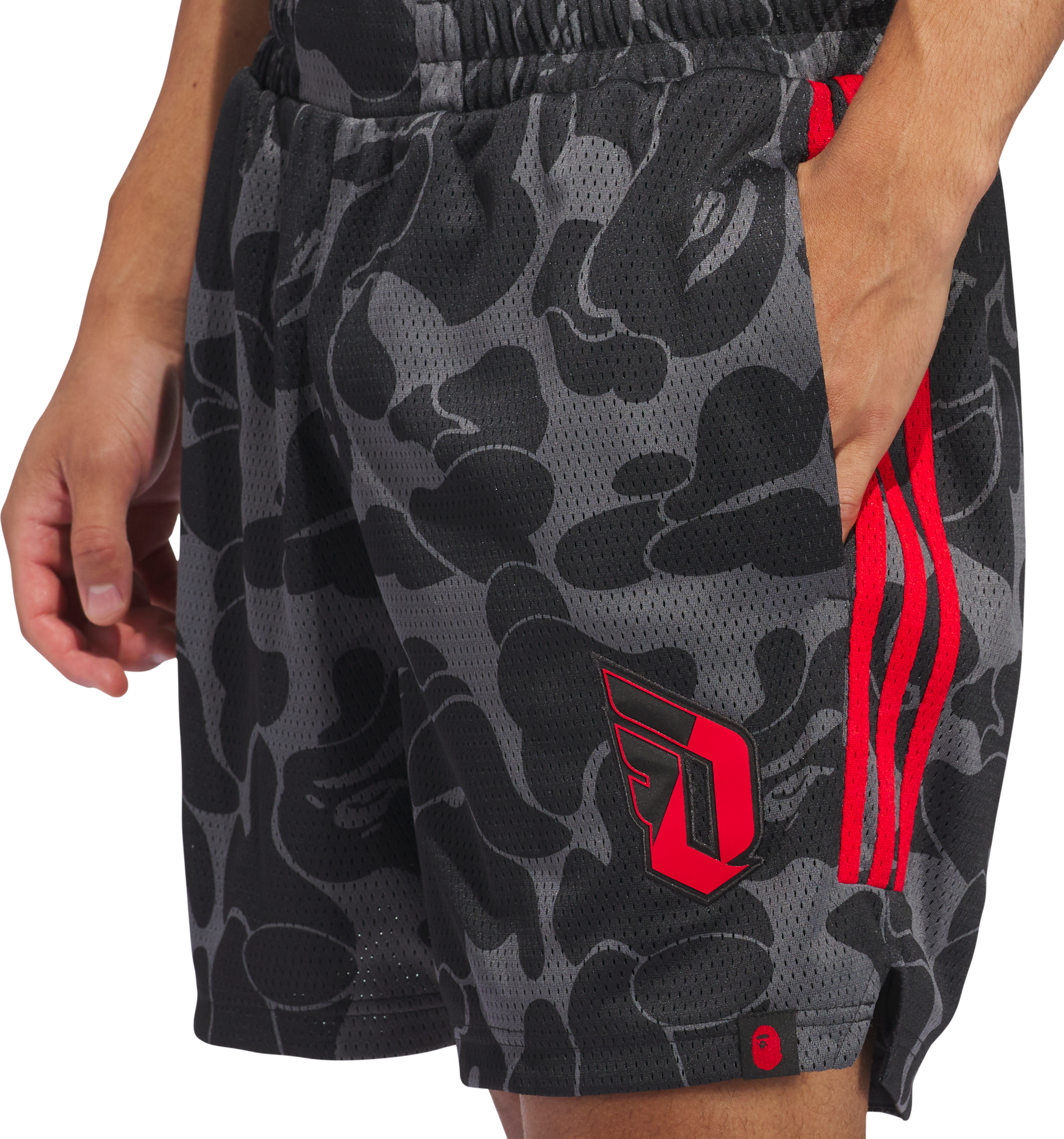 adidas Dame 9 Short Grau