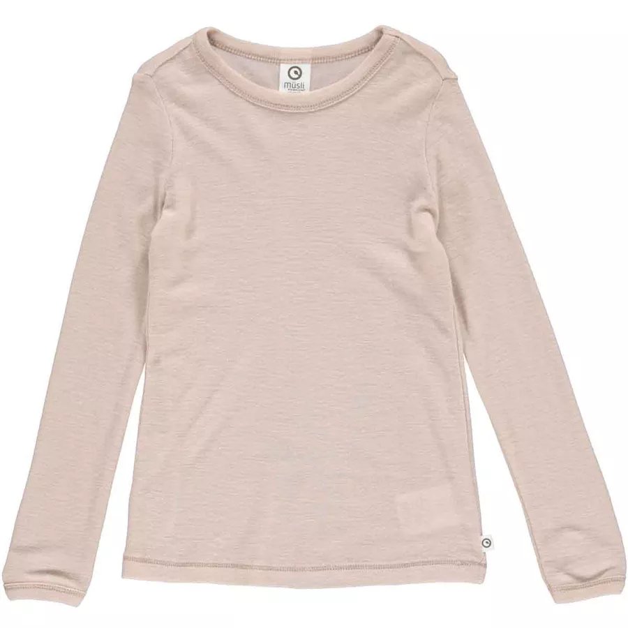 Müsli Langarmshirt aus Merinowolle rose