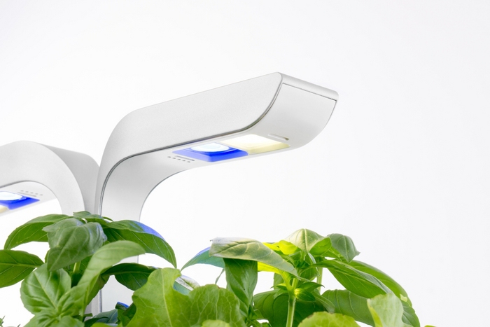 (4-fach) Classic Kräutergarten Indoor Gemüse Beet Blumen Anzucht mit LED Beleuchtung / Wassertank (VPOT-CAWAW-A-1) - Arctic White