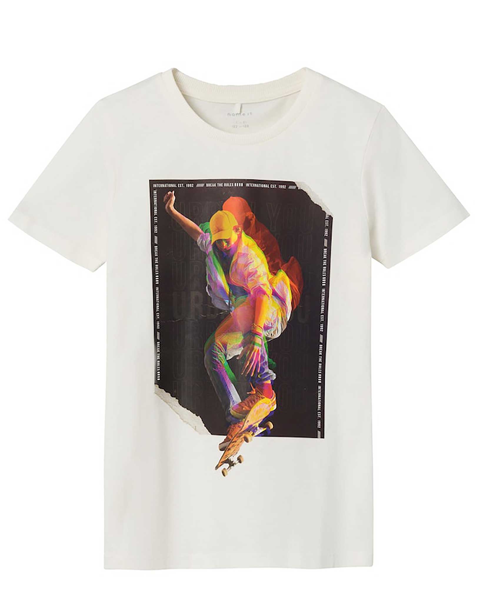 T-Shirt NKMBALALLE SKATER in jet stream