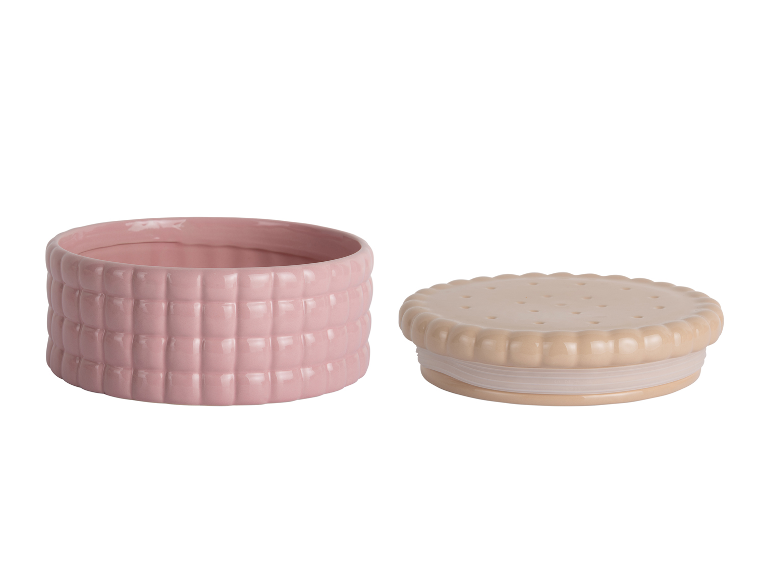 Voorraadpot Biscuit Box groot zacht roze