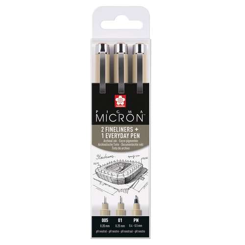 SAKURA® PIGMA® MICRON™ 2 Fineliner   1 Everyday Pen-Set