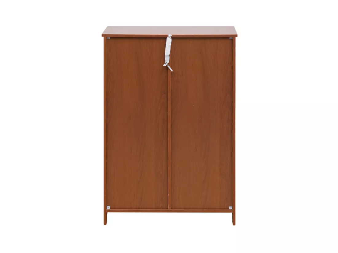 Meuble de salle de bain 4 Tiroirs 1 Porte en Bois brun