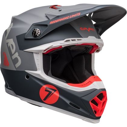 Casque cross Bell MOTO-9S FLEX SEVEN VANGUARD 2023 - Gris / Orange