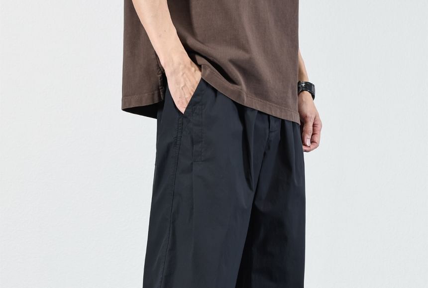 Nataro - Halfhoge effen rechte broek