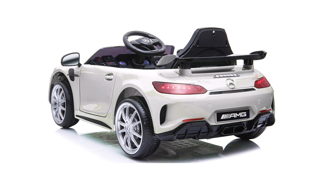 El bil til børn Mercedes GTR AMG 12V hvid