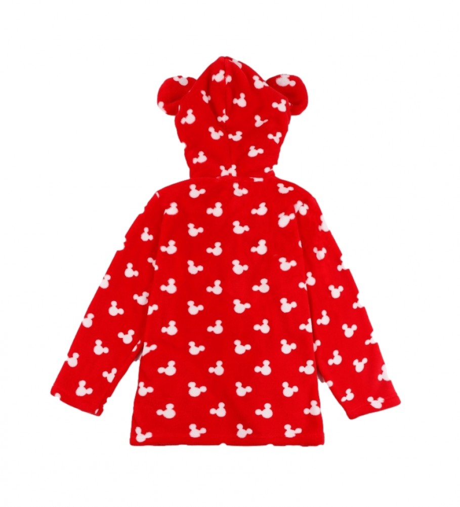 Roupão de banho Disney Mickey Mouse, vermelho e branco