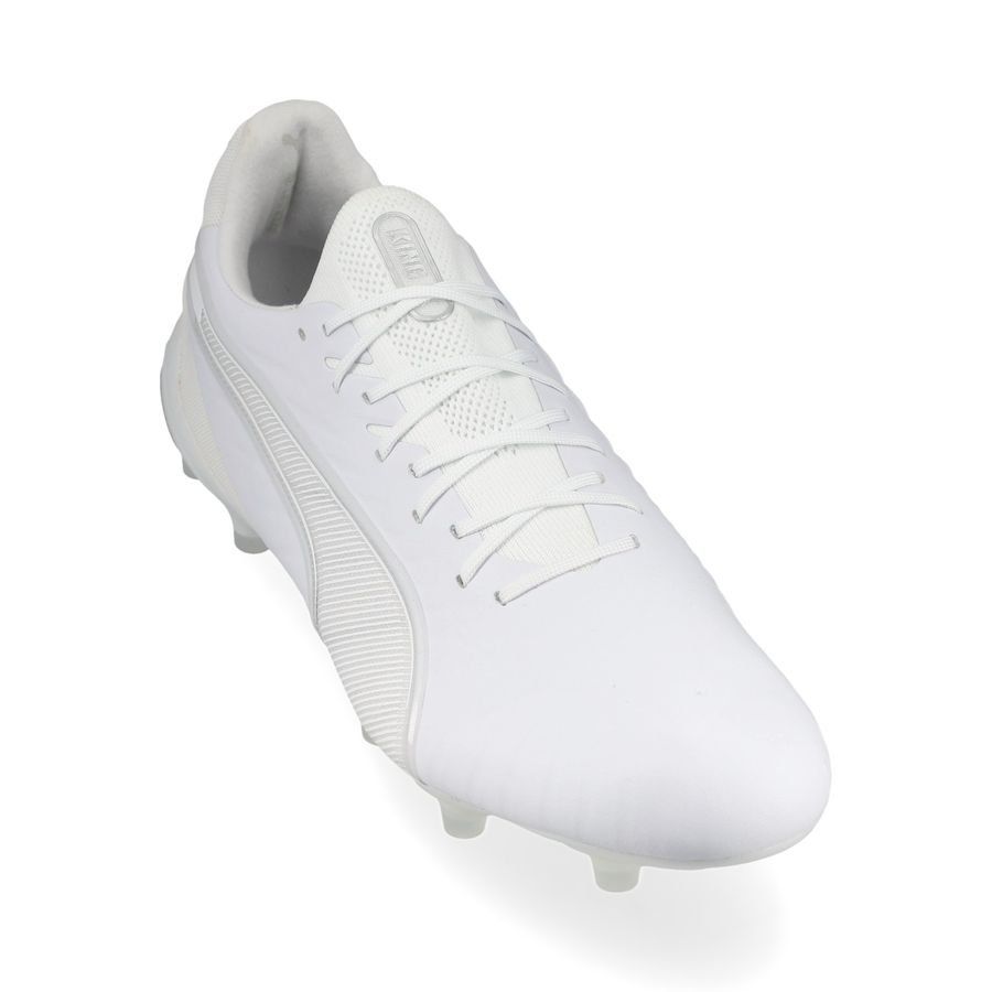 PUMA King Ultimate FG/AG White Pack - Blanc/Argenté