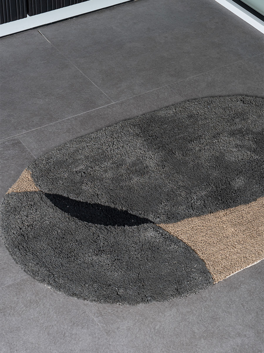 Badmat Bink - Grey Ovaal 50 x 80 cm