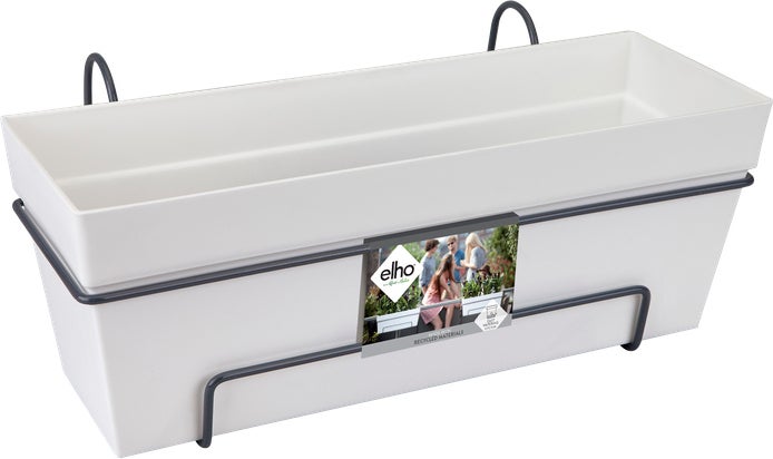 Elho balkonbak Loft Urban wit 49 x 26,5 x 20,5 cm