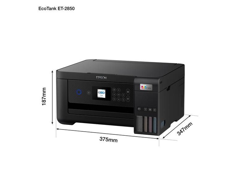 Epson Multifunktionsdrucker EcoTank ET-2850 3-in-1-Multifunktions-Tintenstrahldrucker mit Ecotank-System