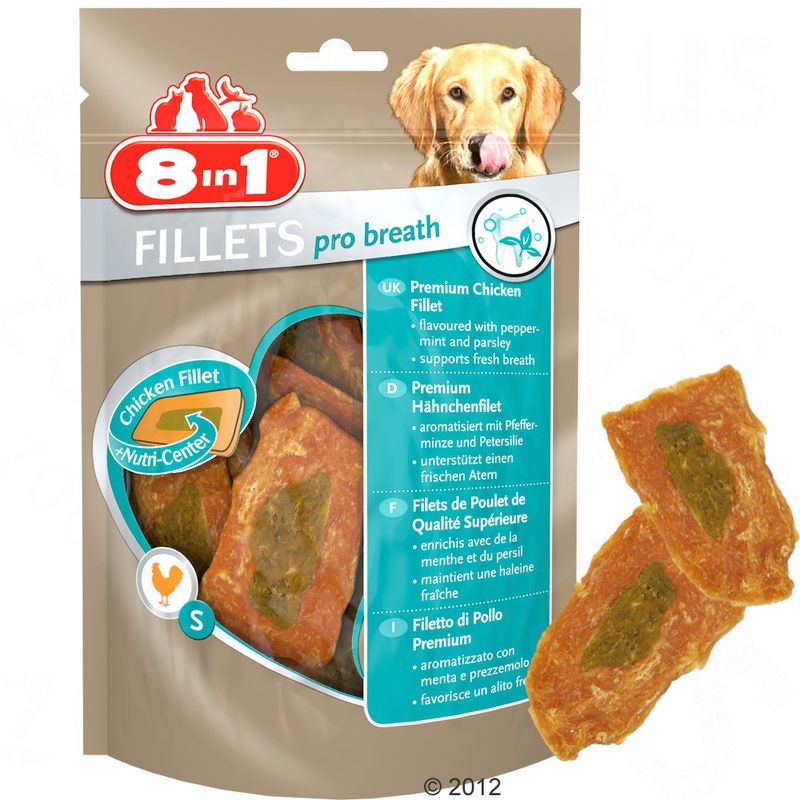 Friandises 8in1 Fillets Pro Dental, poulet S