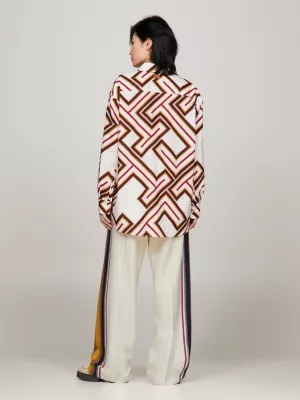 Camisa Tommy x Pendleton Prep Valley Stripe TH Monogram