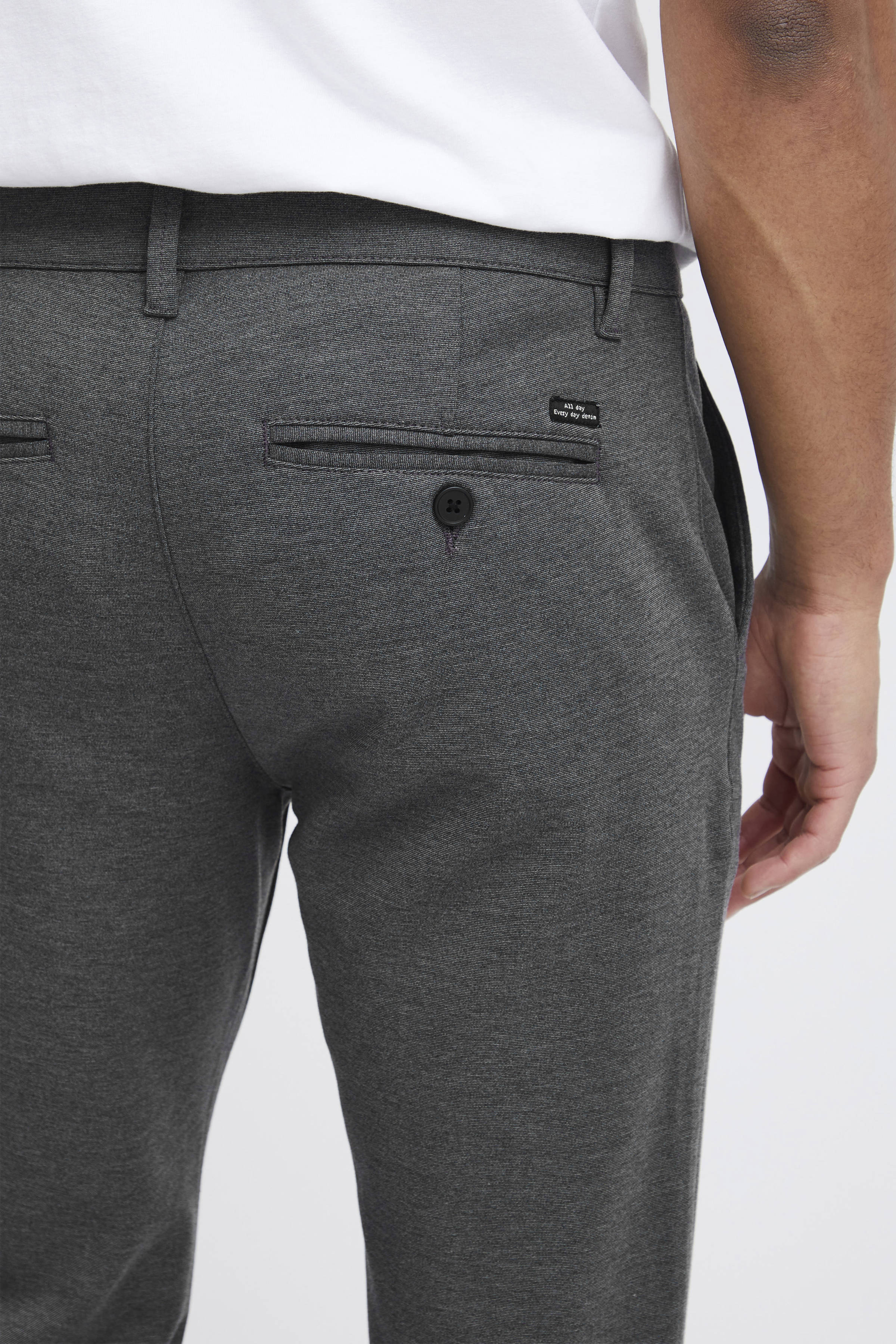 Blend gemêleerde regular fit pantalon BHLangford charcoal mix