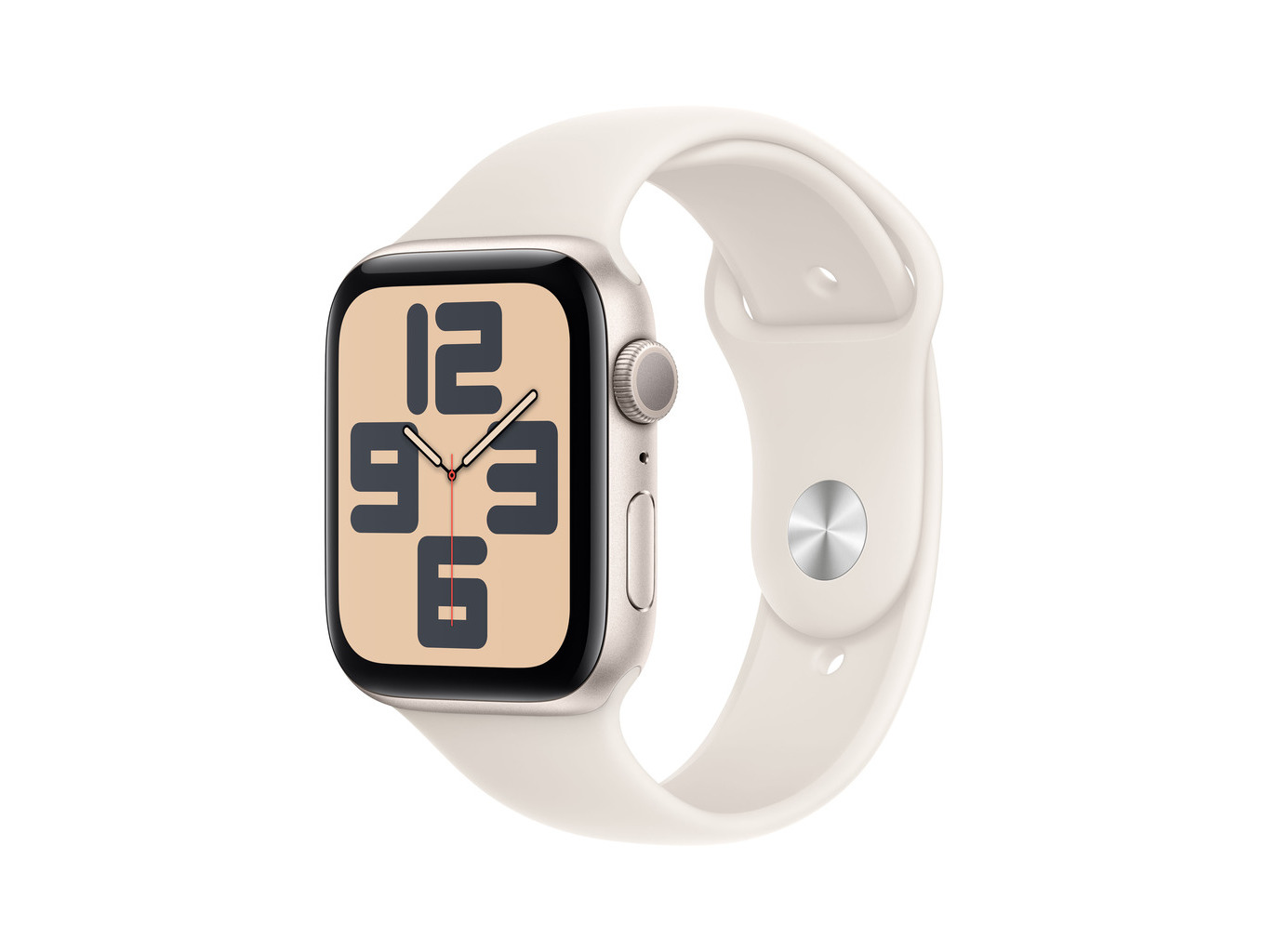 APPLE WATCH SE GPS 44MM LUZ DAS ESTRELAS COM BRACELETE DESPORTIVA LUZ DAS ESTRELAS (TAMANHO M/L)