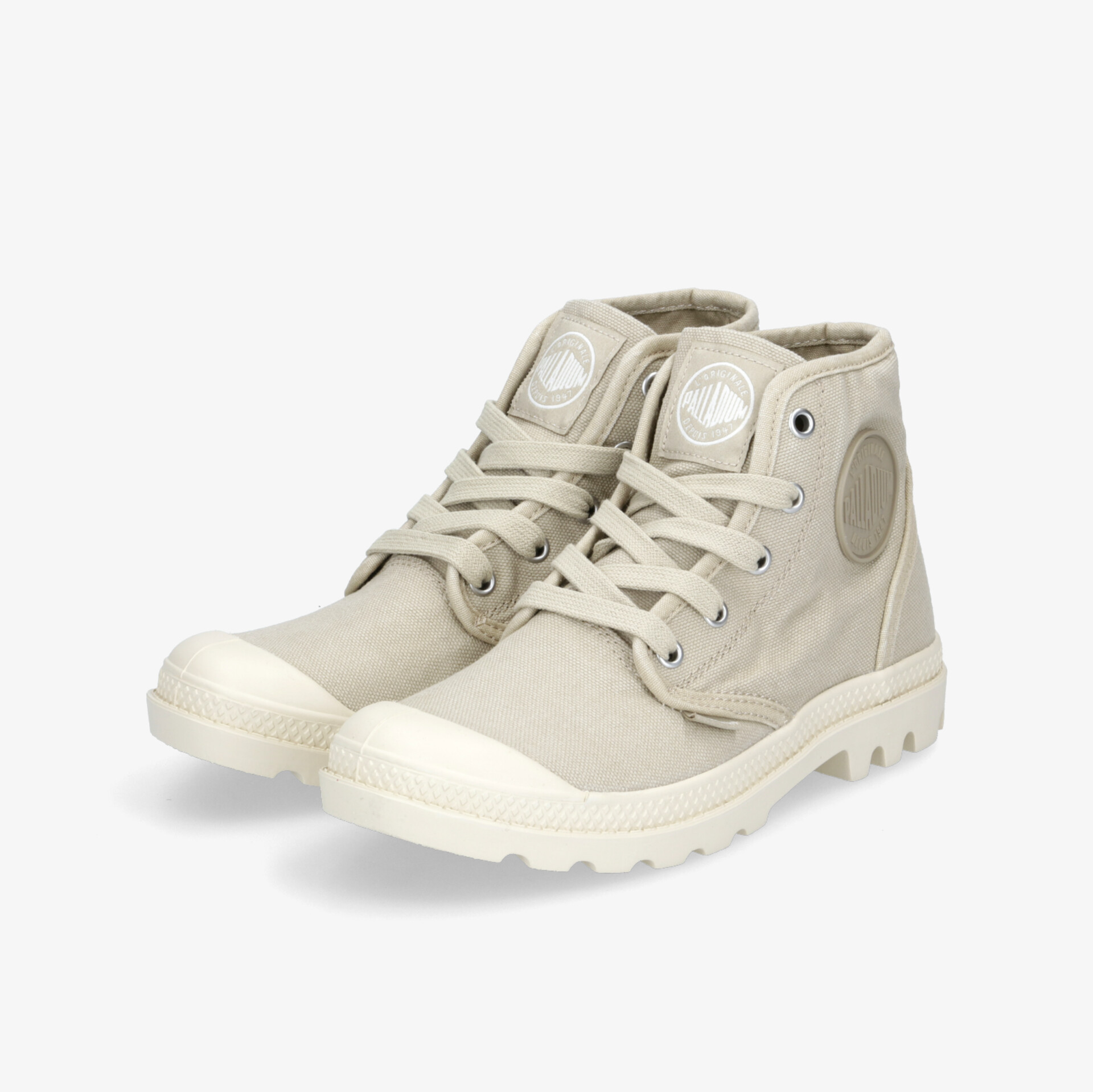 PALLADIUM WOMENS PAMPA HI Damen Leinenschuhe beige