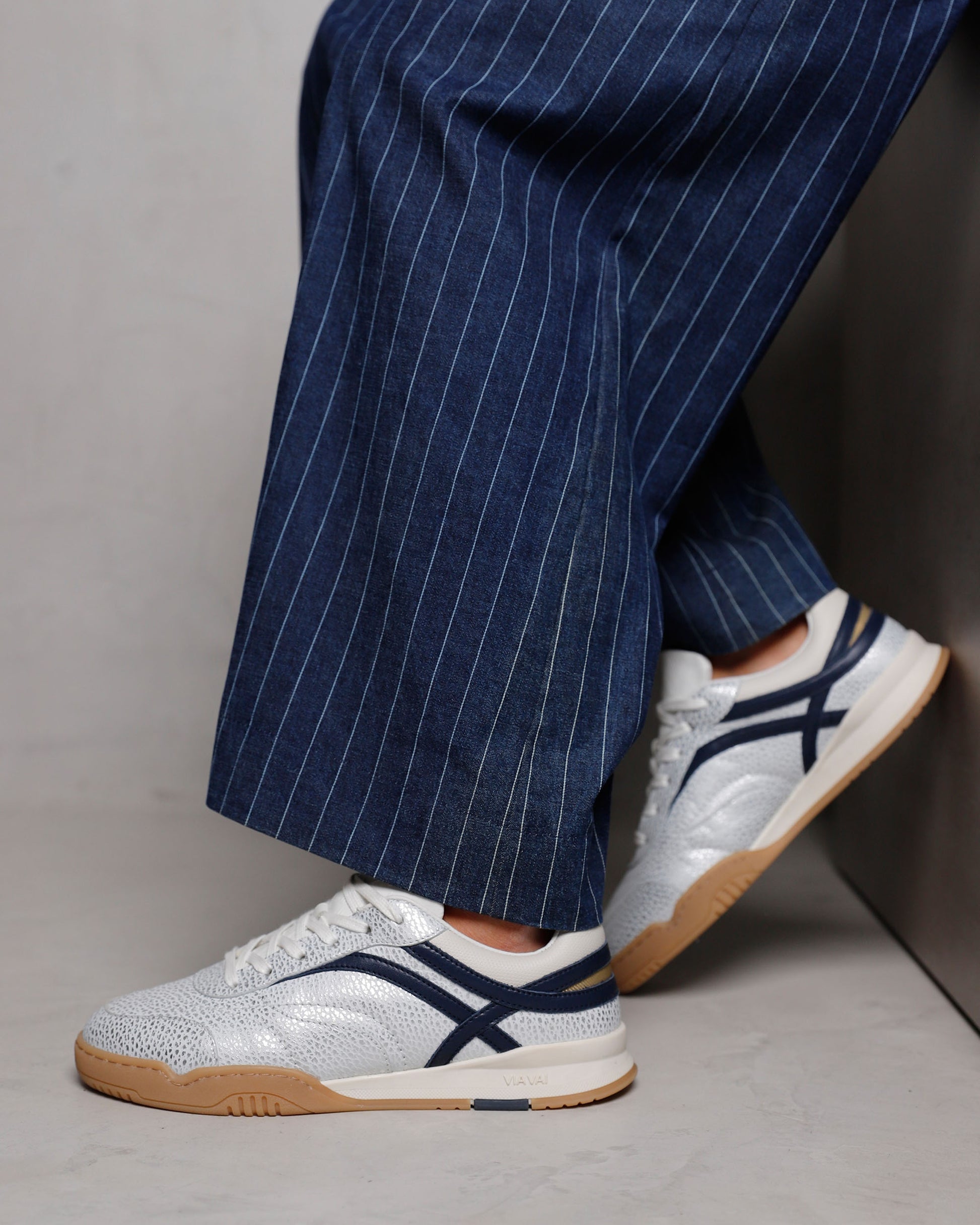 VIA VAI zilveren dames sneakers Kris Sky