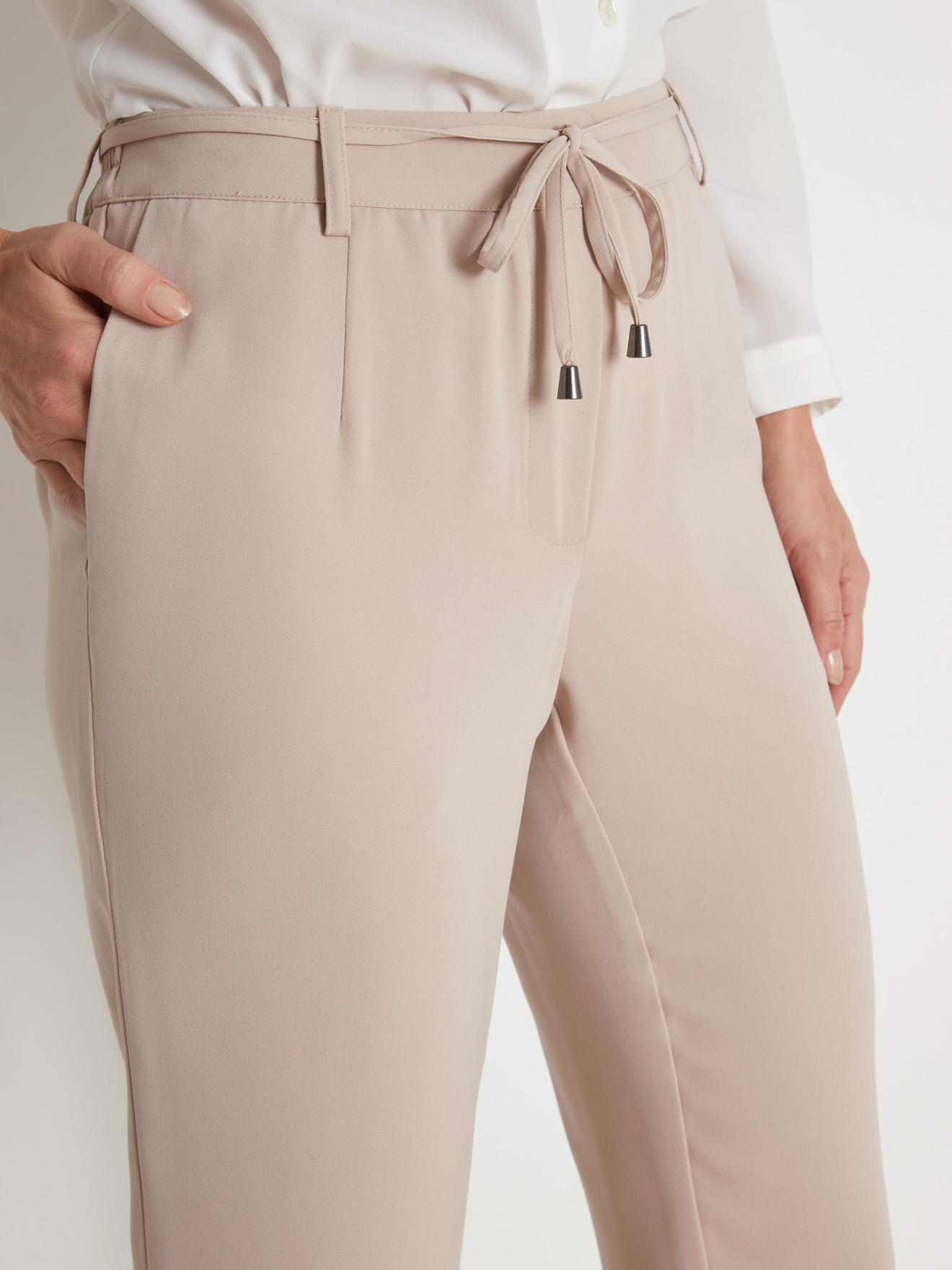 Pantalon en crêpe fluide