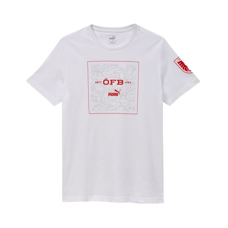 PumaÖsterreich Ftblicons Tee - weiß
