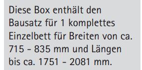 Berger Sentina Mobil by Froli Bettsystem Grundpaket
