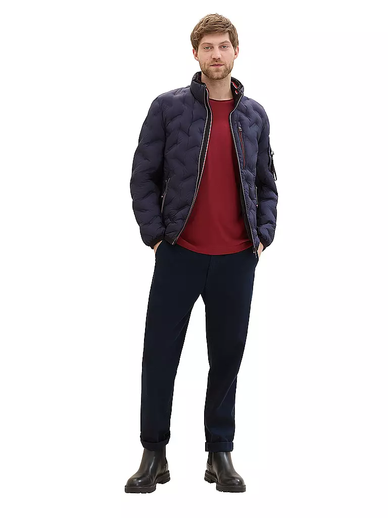 TOM TAILOR Leichtsteppjacke dunkelblau