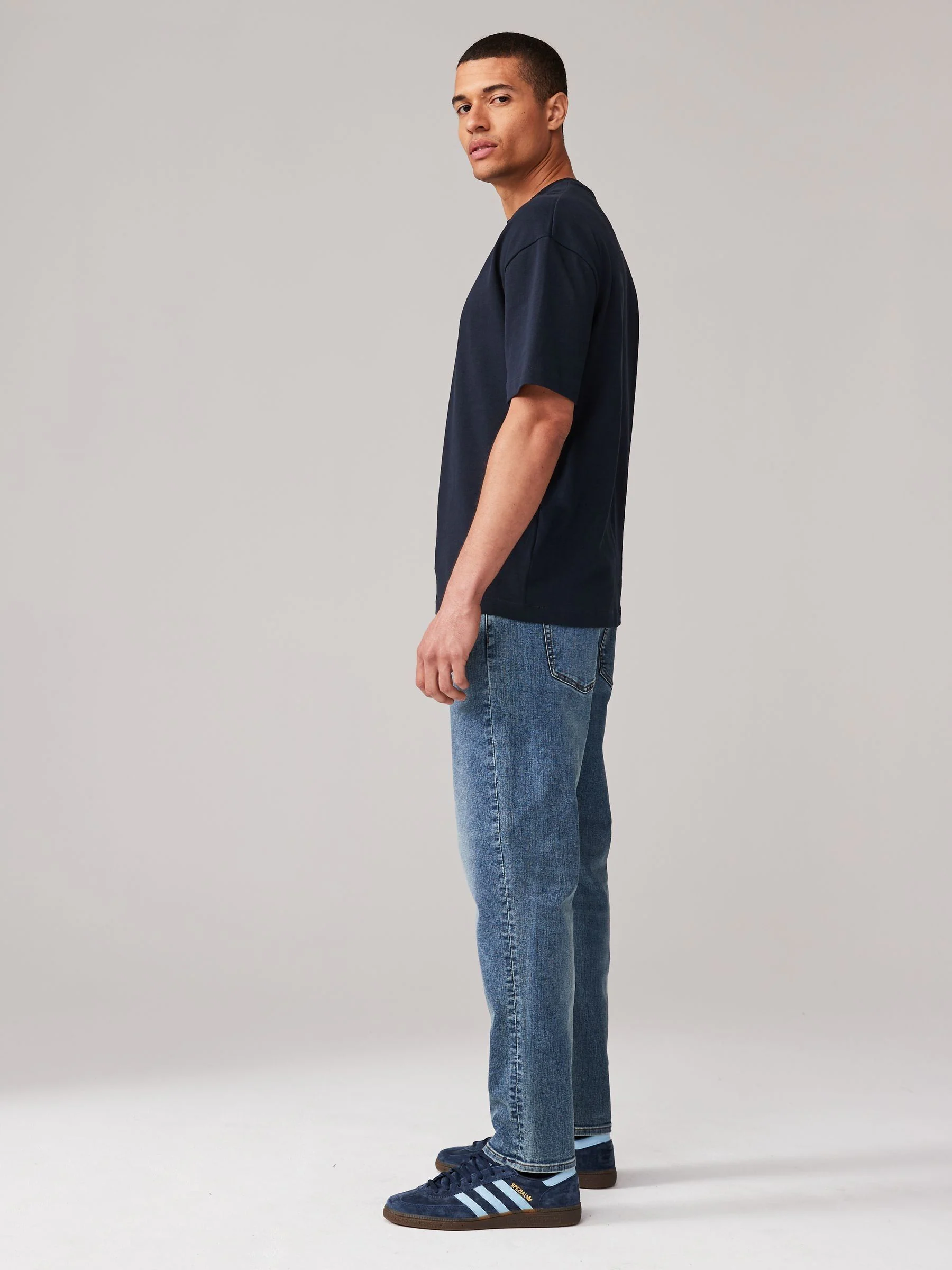 Vintage lichtblauw - Enkele - Slim fit klassieke stretchy jeans