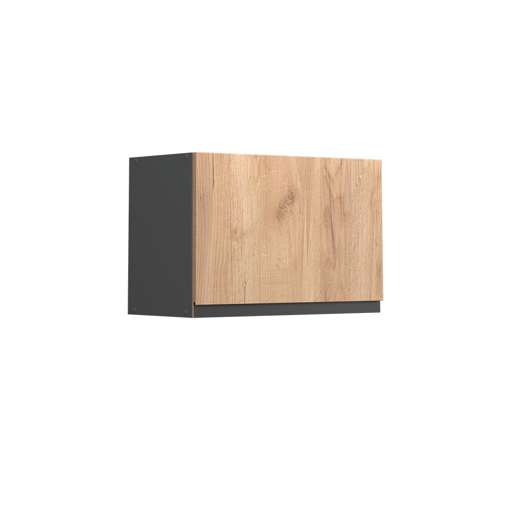 Vicco Hängeschrank flach Küchenschrank Küchenmöbel R-Line J-Shape Anthrazit Eiche 60 cm modern