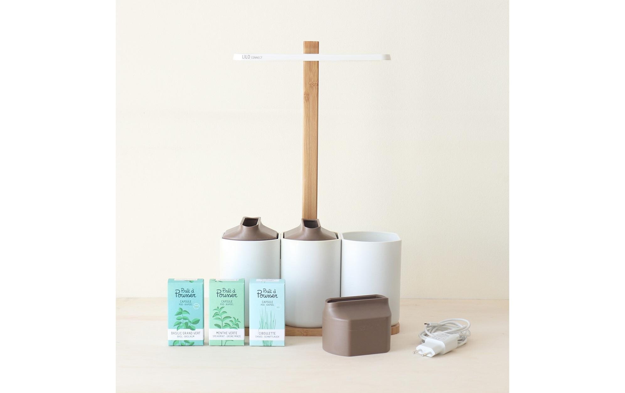 Kräutertopf Indoor Lilo Connect WeissDer smarte, kompakte und intuitive Indoor-Garten