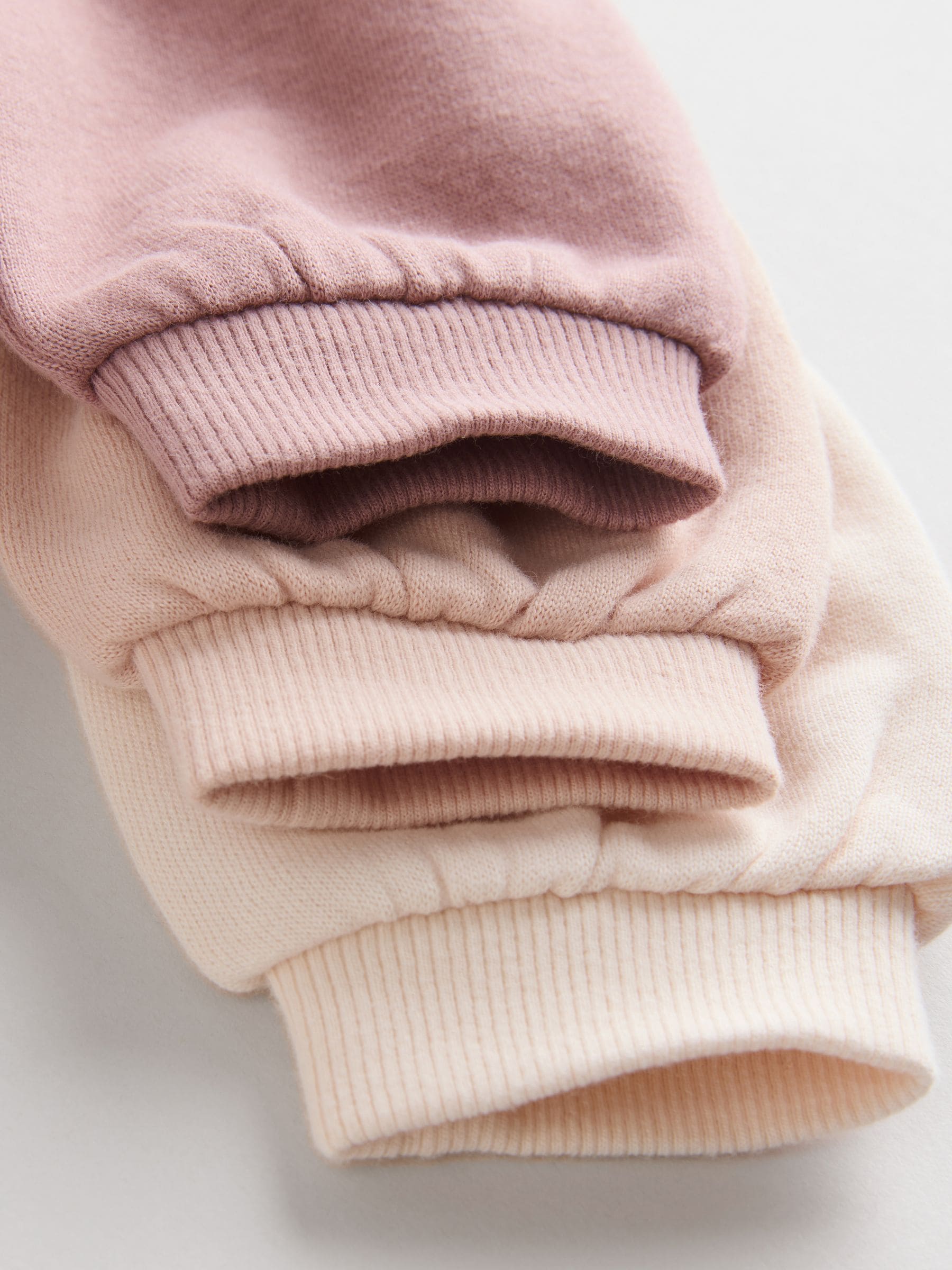 Crèmekleurig/roze - Baby sweatshirt en joggingbroek 6 -delige set (0mnd -2jr)