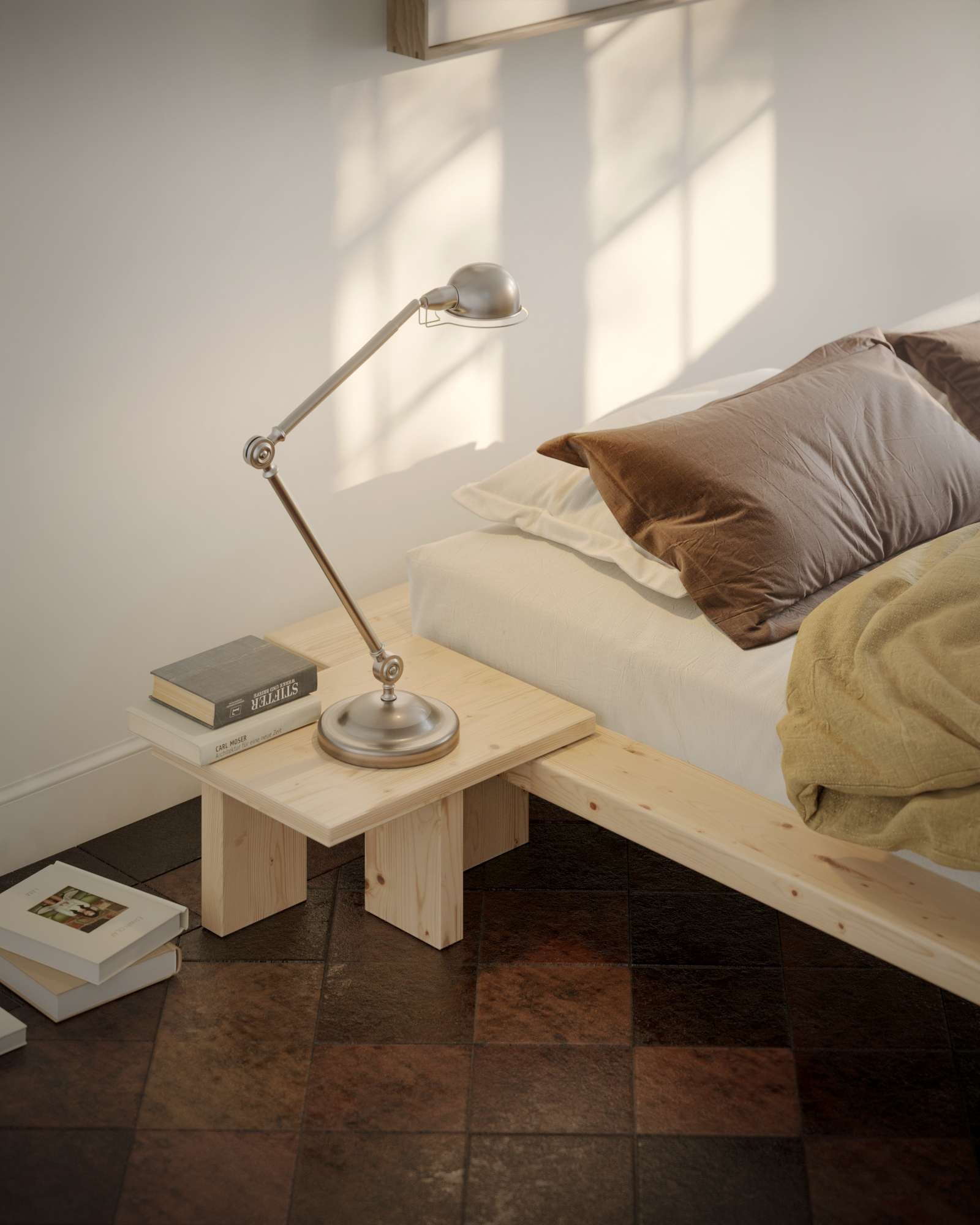 Karup Design Nachttisch »Japan Bett-Tisch, FSC®-zertifiziertes Massivholz,made in Europe« Speziell für das Japan-Bett entworfen – perfekt integriert & passend