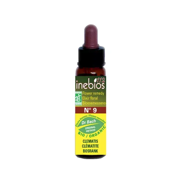 Inebios Bach Flower Remedy No. 9 Clematis - Clematis Orgânica 10ml