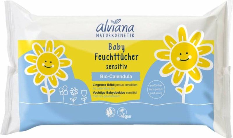 Alviana - Baby Calendula - Vochtige Doekjes - 48 Stuks