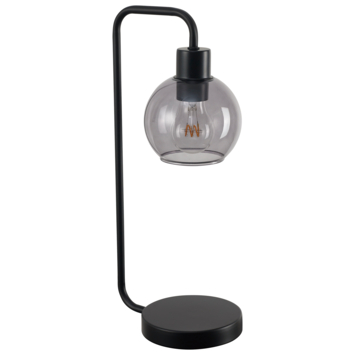 Tafellamp Esfera zwart rookglas