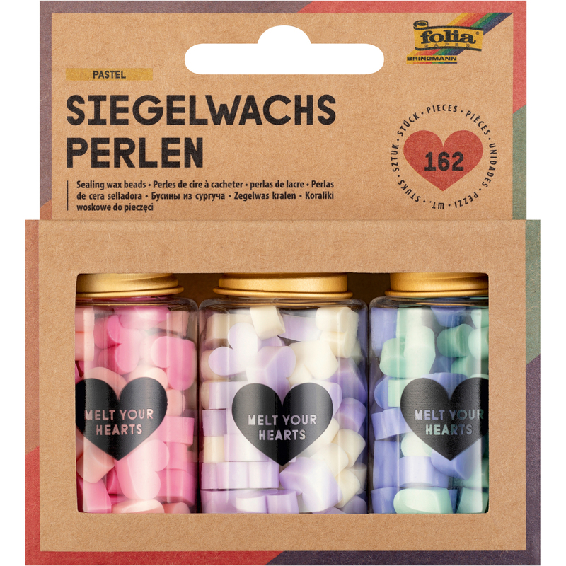 Folia Siegelwachs-Perlen Pastell, assortiert