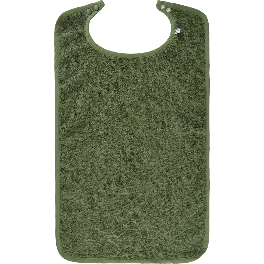 Pippi Frottee Lätzchen deep lichen green