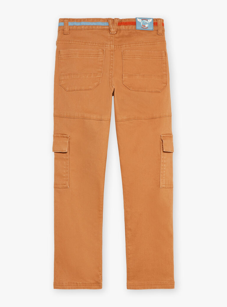 Pantalon cargo caramel
