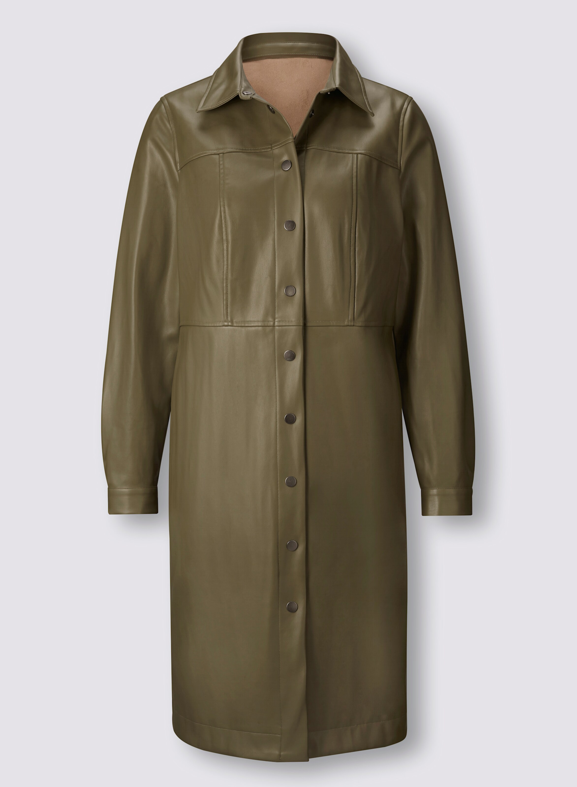 Lederimitat-Kleid