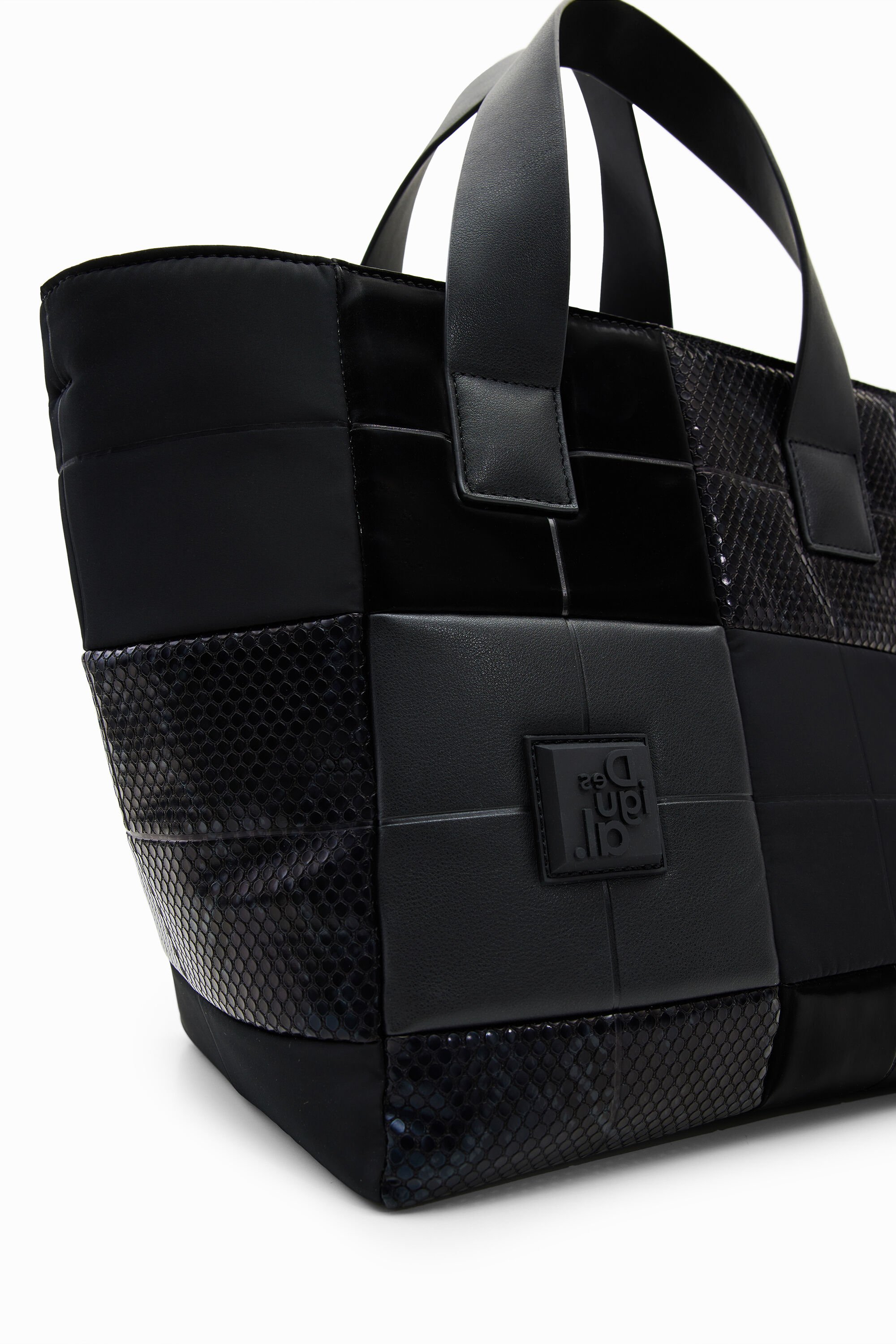 Sac shopper moyen patchwork